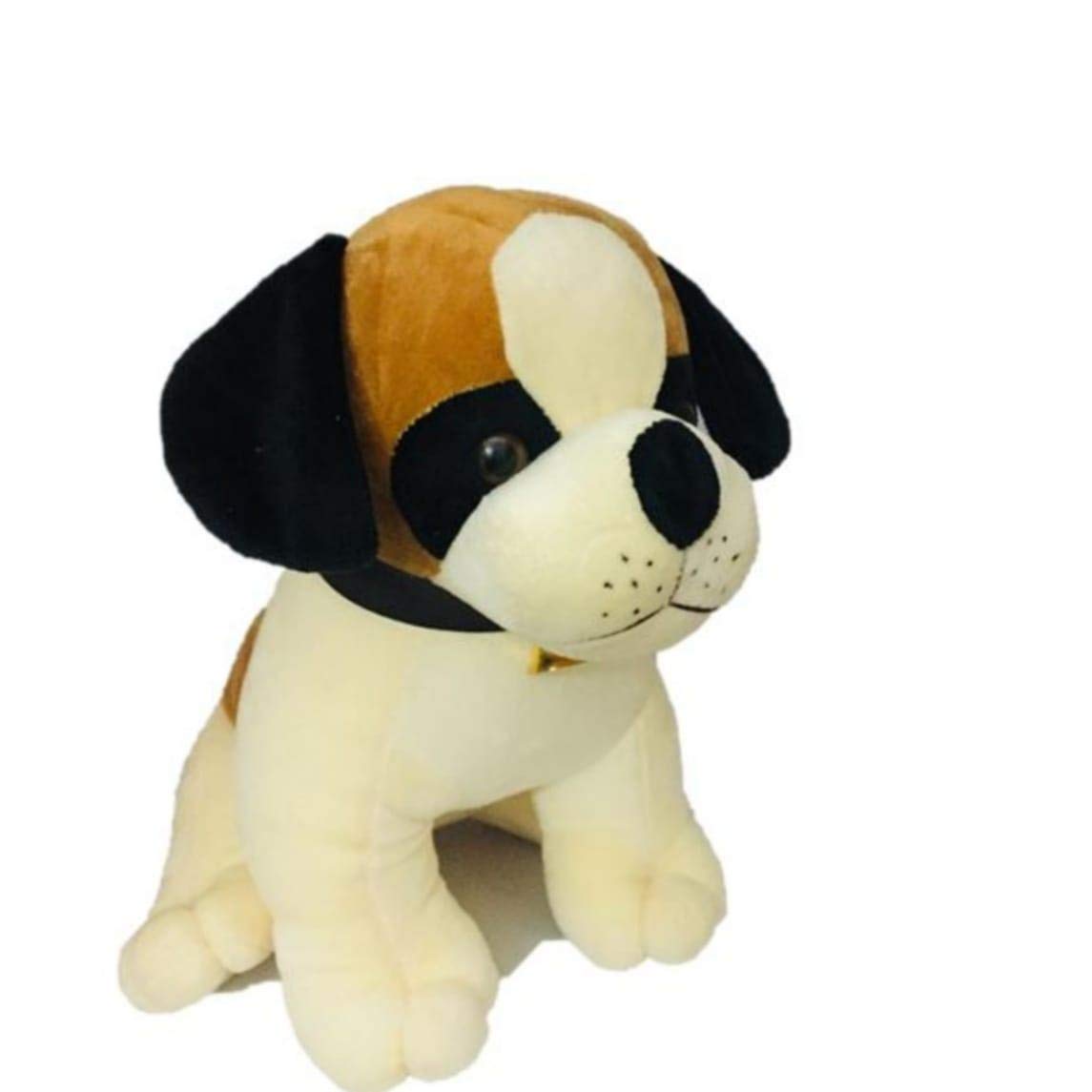 Toyingly Adorable White & Brown Baby Beagle Soft Toy : Bring Home Your Cuddly Companion (28cm)