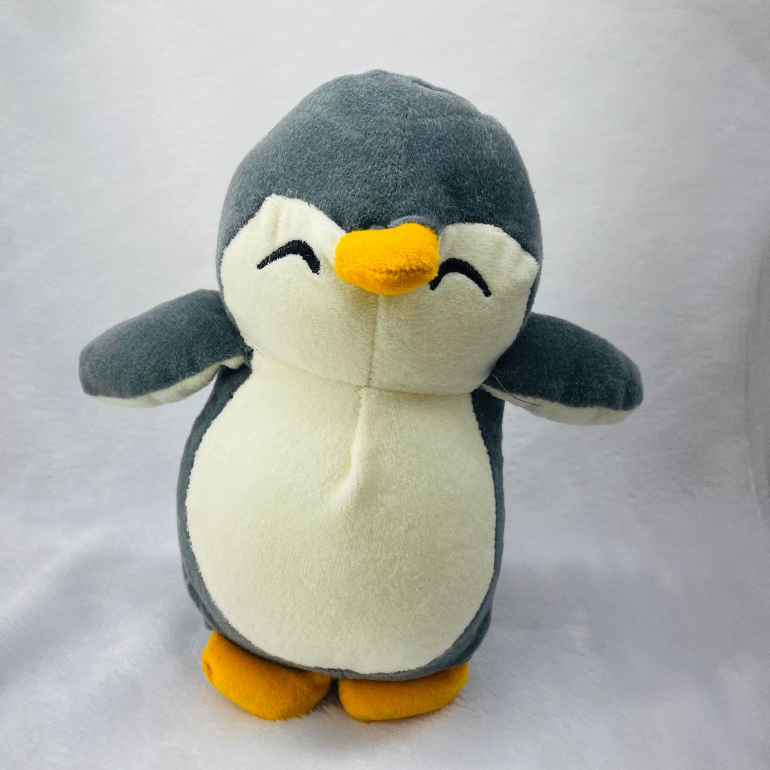 Toyingly Cute Sleeping Grey Penguin Soft Toy for Girls and Kids | Stuffed Animal for Birthdays & Special Occasions