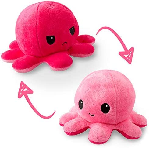 Toyingly Reversible Red Pink Octopus Soft Toy for Boys And Girls