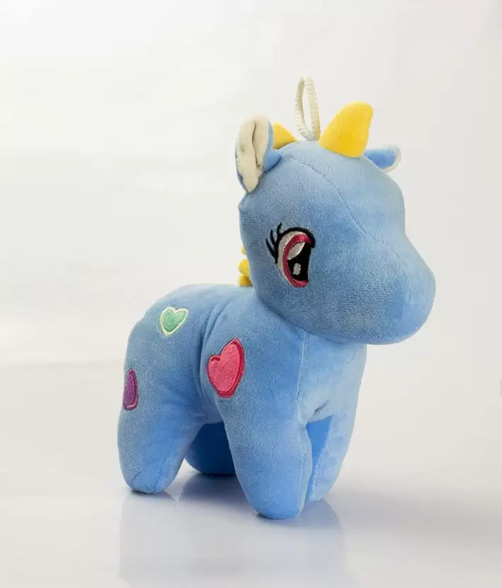 Toyingly Blue Unicorn Soft Stuffed Plush Animal Toy for Kids Birthday Gifts